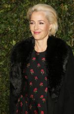 GILLIAN ANDERSON at Charles Finch & Chanel Pre-bafta Party in London 02/17/2018