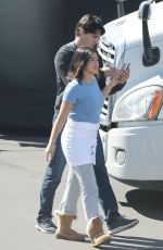 GINA RODRIGUEZ on the Set of Jane the Virgin in Los Angeles 02/19/2018