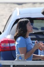GINA RODRIGUEZ on the Set of Jane the Virgin in Los Angeles 02/19/2018