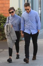 GINIFER GOODWIN and Josh Dallas Out for Lunch in Beverly Hills 02/09/2018