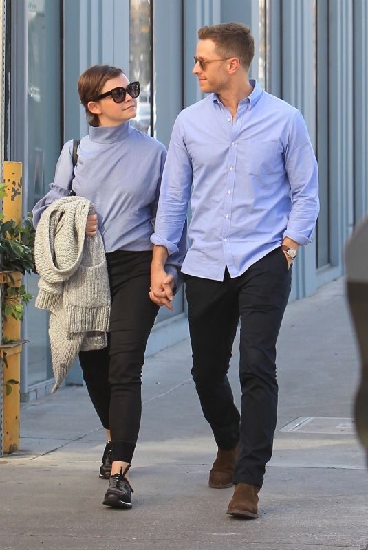 GINIFER GOODWIN and Josh Dallas Out for Lunch in Beverly Hills 02/09/2018