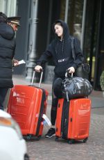 GRACE ELIZABETH Arrives at Her Hotel in Milan 02/20/2018