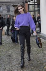 GRACE ELIZABETH Leaves Max Mara Fashion Show in Milan 02/22/2018