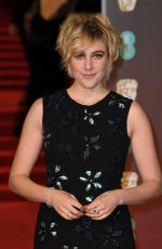 GRETA GERWIG at BAFTA Film Awards 2018 in London 02/18/2018