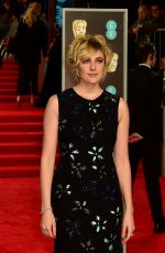 GRETA GERWIG at BAFTA Film Awards 2018 in London 02/18/2018