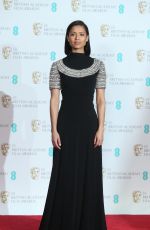 GUGU MBATHA-RAW at BAFTA Film Awards 2018 in London 02/18/2018
