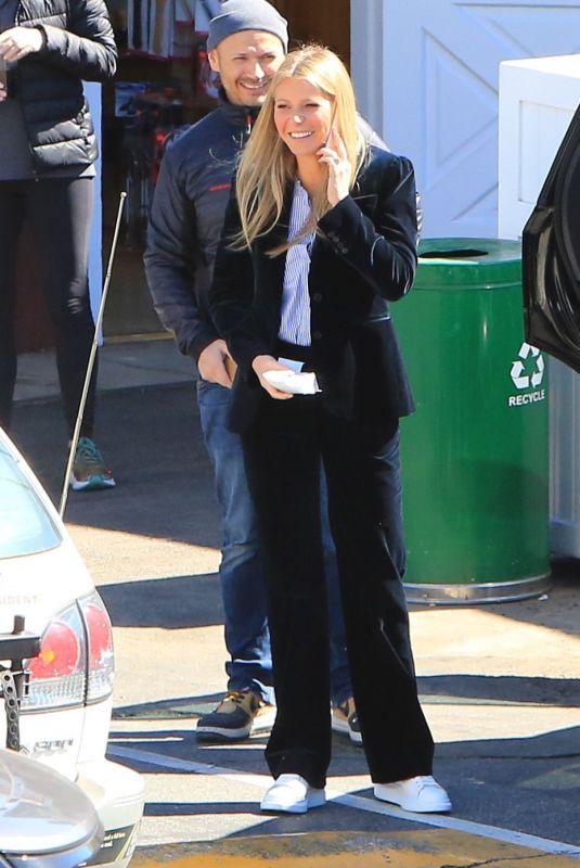 GWYNETH PALTROW Leaves Her Goop Lab Store in Santa Monica 02/23/2018