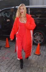 HAILEY BALDWIN All in Red Out in New York 02/08/2018
