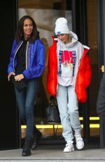 HAILEY BALDWIN and JOAN SMALLS Out at Milan Fashion Week 02/25/2018