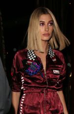 HAILEY BALDWIN Arrives at Love and Miu Miu Women