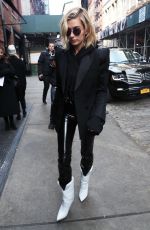 HAILEY BALDWIN Arrives at Mercer Hotel in New York 02/12/2018