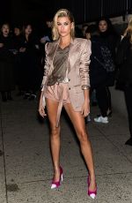 HAILEY BALDWIN Arrives at Tom Ford Fashion Show at New York Fashion Week 02/08/2018