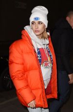 HAILEY BALDWIN Arrives at Tommy Hilfiger Fashion Show in Milan 02/25/2018