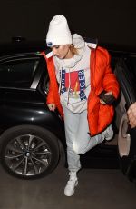 HAILEY BALDWIN Arrives at Tommy Hilfiger Fashion Show in Milan 02/25/2018