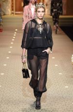 HAILEY BALDWIN at Dolce and Gabbana Show at Milan Fashion Week 02/25/2018