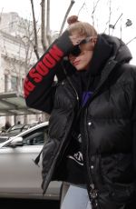 HAILEY BALDWIN at Linate Airport in Milan 02/23/2018