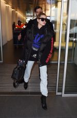 HAILEY BALDWIN at Linate Airport in Milan 02/23/2018