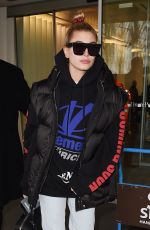 HAILEY BALDWIN at Linate Airport in Milan 02/23/2018