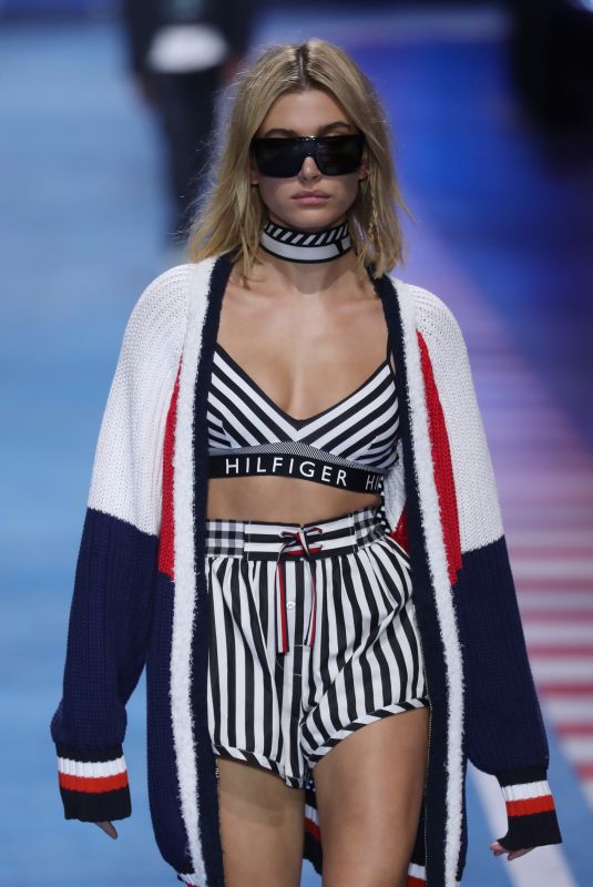 HAILEY BALDWIN at Tommy Hilfiger Spring/Summer 2018 Runway Show in Milan 02/25/2018