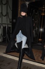 HAILEY BALDWIN Leaves Claridge Hotel in London 02/19/2018