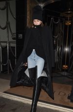 HAILEY BALDWIN Leaves Claridge