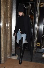 HAILEY BALDWIN Leaves Claridge