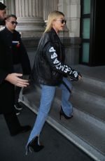 HAILEY BALDWIN Leaves Her Hotel in Milan 02/24/2018