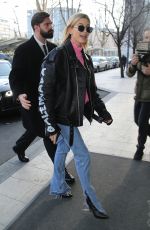 HAILEY BALDWIN Leaves Her Hotel in Milan 02/24/2018