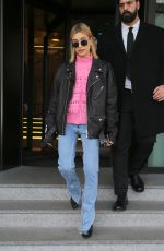 HAILEY BALDWIN Leaves Her Hotel in Milan 02/24/2018