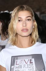 HAILEY BALDWIN on the Backstage of Zadig & Voltaire Fashion Show in New York 02/12/2018