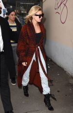 HAILEY BALDWIN Out at Milan Fashion Week 02/23/2018