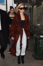 HAILEY BALDWIN Out at Milan Fashion Week 02/23/2018