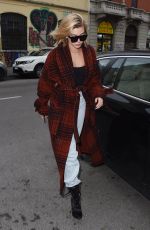 HAILEY BALDWIN Out at Milan Fashion Week 02/23/2018