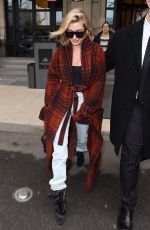 HAILEY BALDWIN Out at Milan Fashion Week 02/23/2018