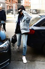 HAILEY BALDWIN Out at Milan Fashion Week 02/26/2018