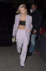 HAILEY BALDWIN Out for Dinner at Zuma Restaurant in London 02/22/2018