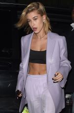 HAILEY BALDWIN Out for Dinner at Zuma Restaurant in London 02/22/2018