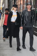 HAILEY CLAUSON and Julian Herrera Out in New York 02/15/2018