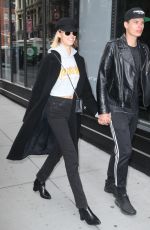 HAILEY CLAUSON and Julian Herrera Out in New York 02/15/2018
