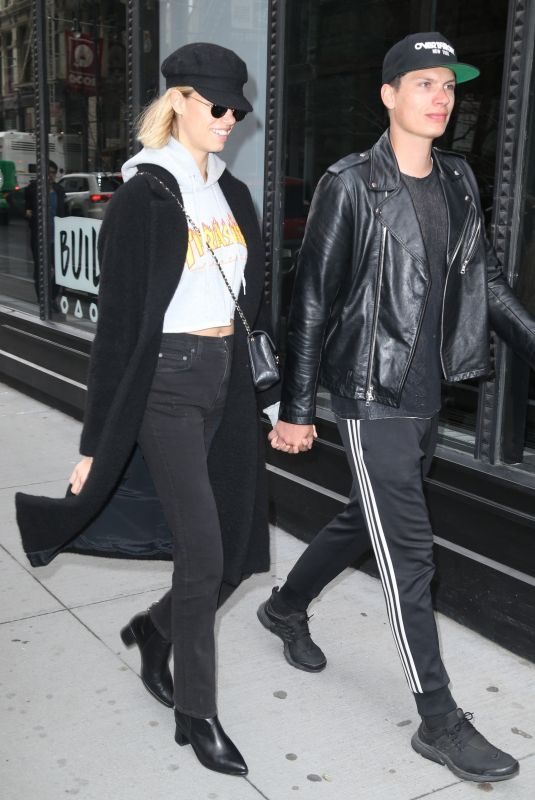HAILEY CLAUSON and Julian Herrera Out in New York 02/15/2018