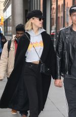 HAILEY CLAUSON and Julian Herrera Out in New York 02/15/2018