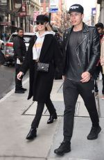 HAILEY CLAUSON and Julian Herrera Out in New York 02/15/2018