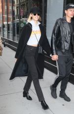 HAILEY CLAUSON and Julian Herrera Out in New York 02/15/2018