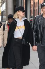 HAILEY CLAUSON and Julian Herrera Out in New York 02/15/2018
