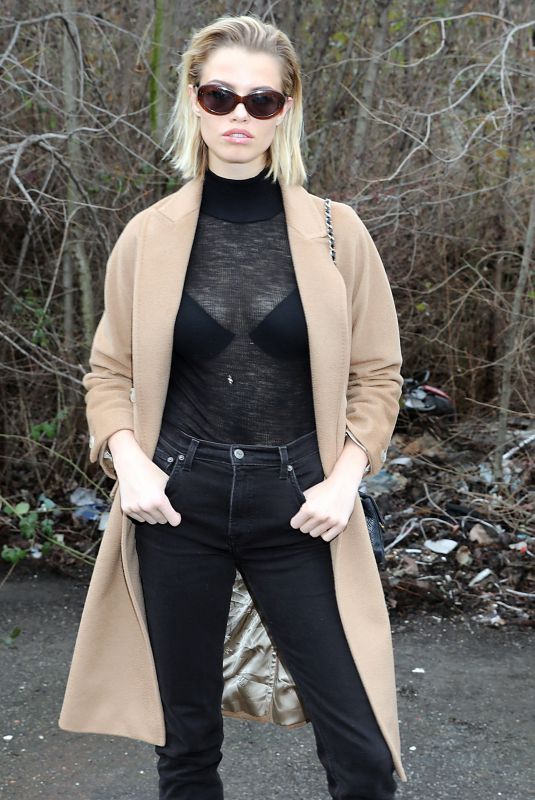 HAILEY CLAUSON Arrives at Roberto Cavalli Show at Milan Fashion Week 02/24/2018