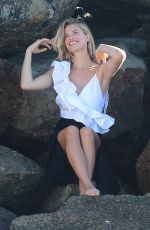 HAILEY CLAUSON on the Set of a Photoshoot in Venice Beach 02/05/2018