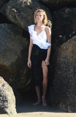 HAILEY CLAUSON on the Set of a Photoshoot in Venice Beach 02/05/2018