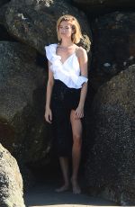 HAILEY CLAUSON on the Set of a Photoshoot in Venice Beach 02/05/2018