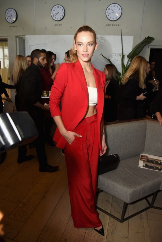 HANNAH FERGUSON at Etihad Airways VIP Lounge at NYFW in New York 02/08/2018