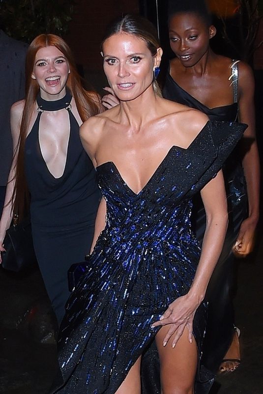 HEIDI KLUM Arrives at Amfar Gala 2018 in New York 02/07/2018